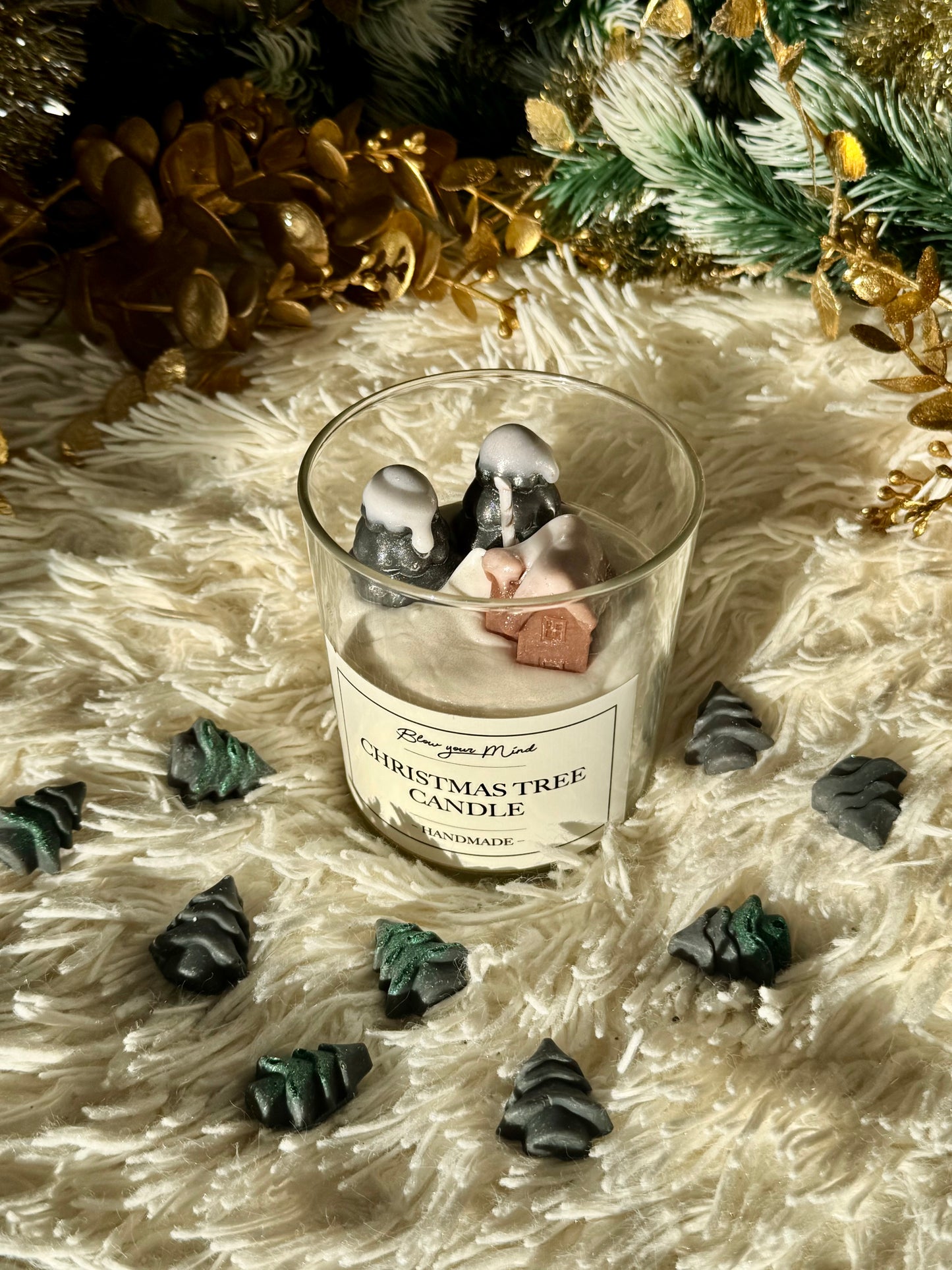 Vela árbol de navidad