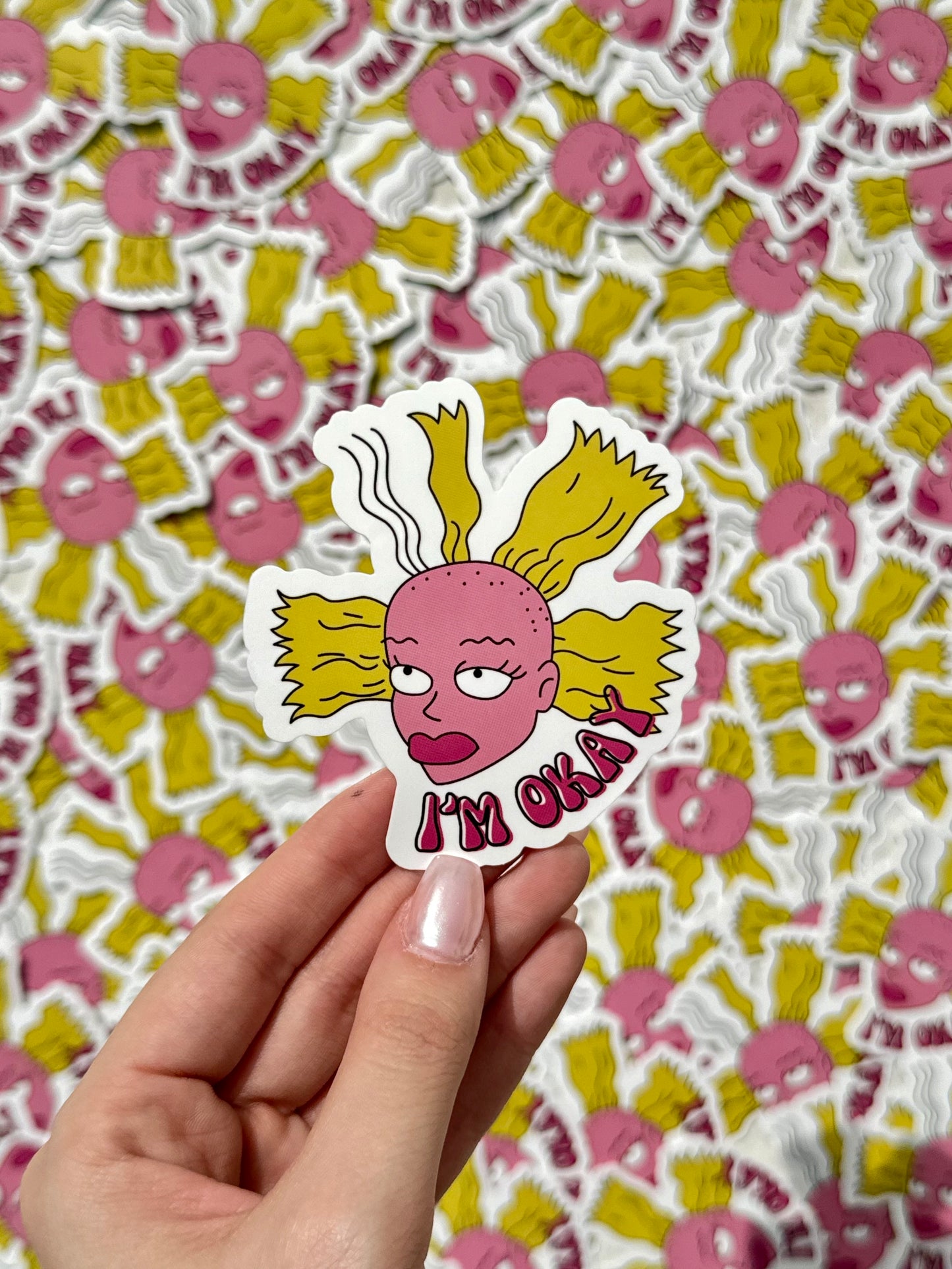 Pegatina "I'm okay"