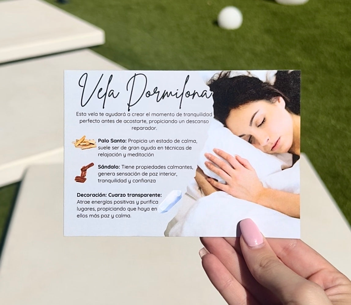 Vela de té dormilona