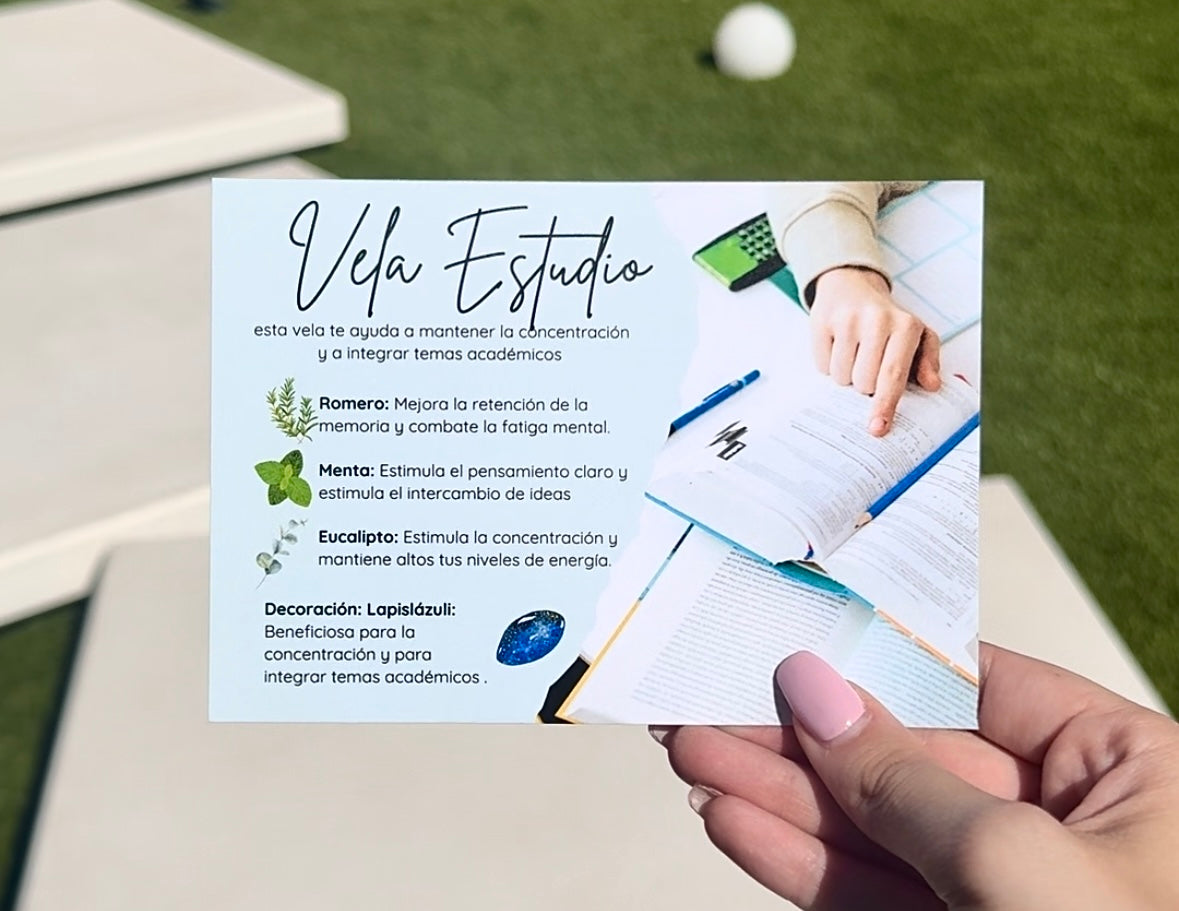 Vela de té estudio