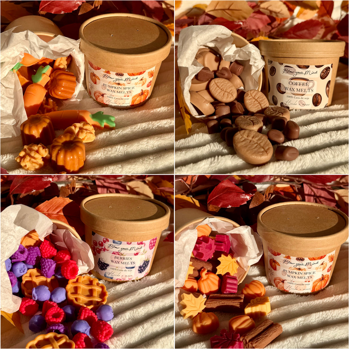 🍂 Pack 4 wax melts Otoño