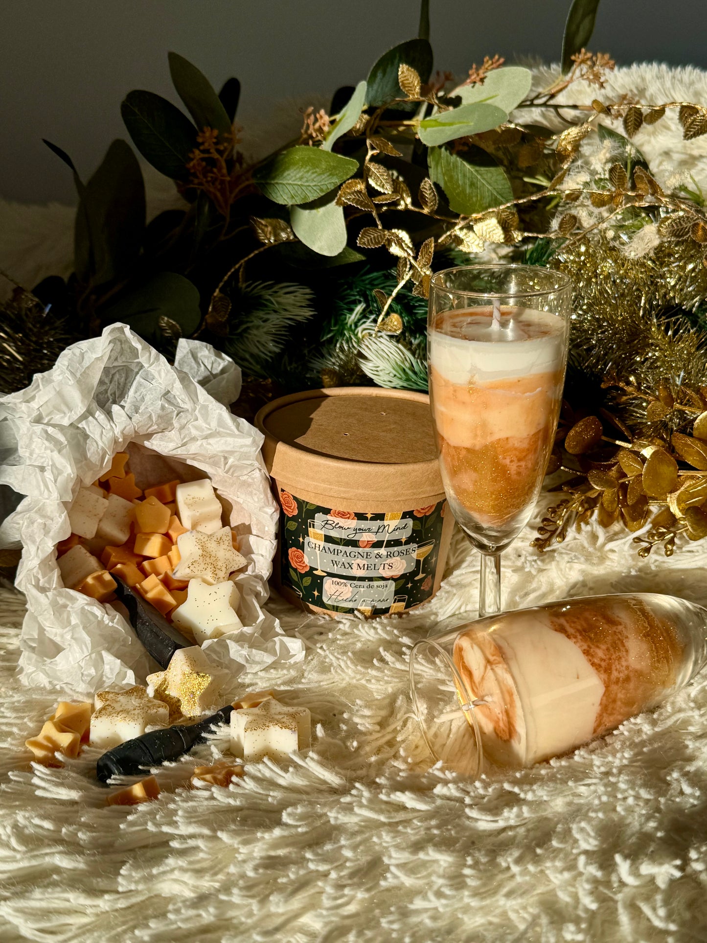 🥂 Pack Champagne con rosas