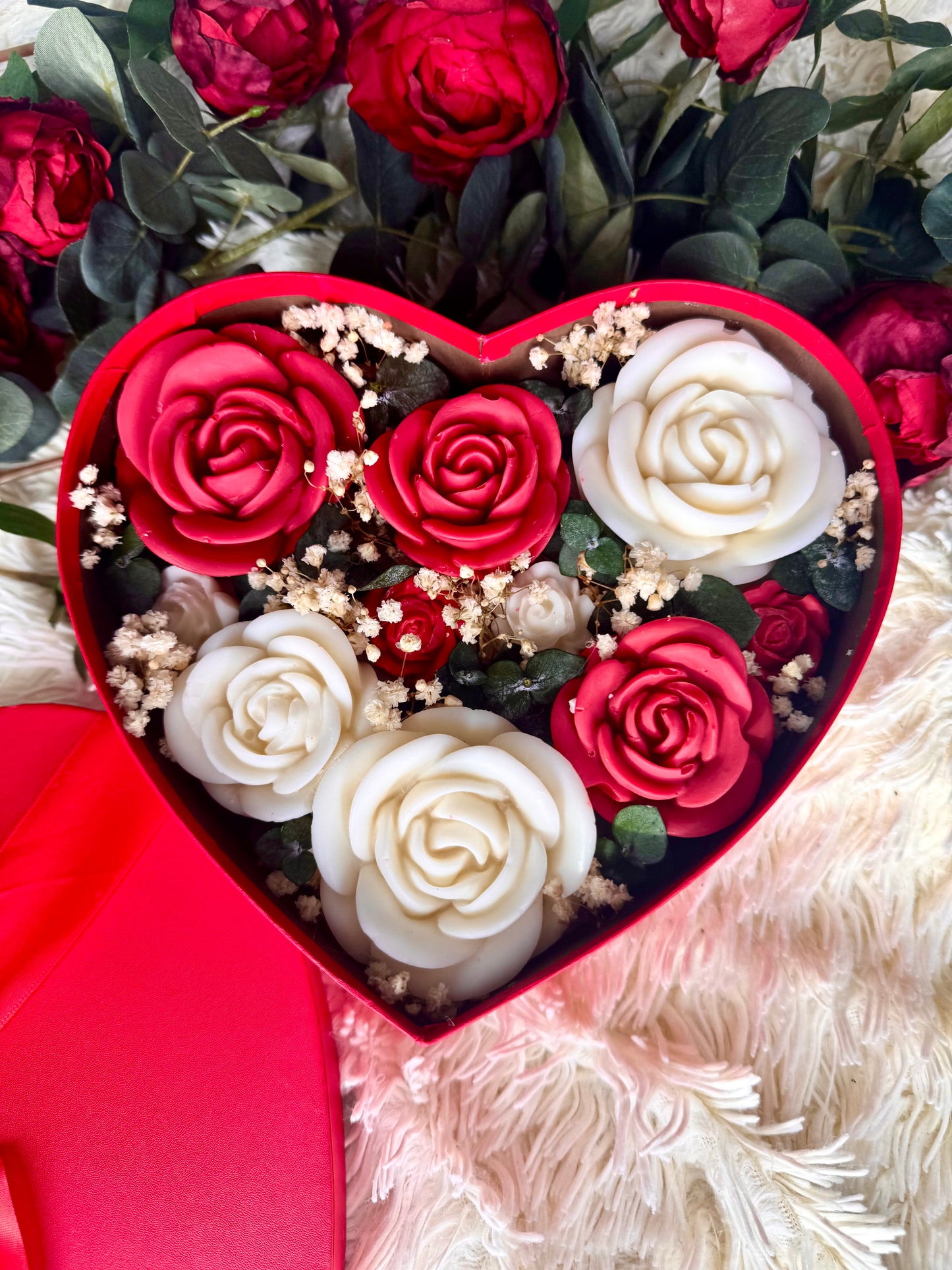 Bouquet de flores de cera