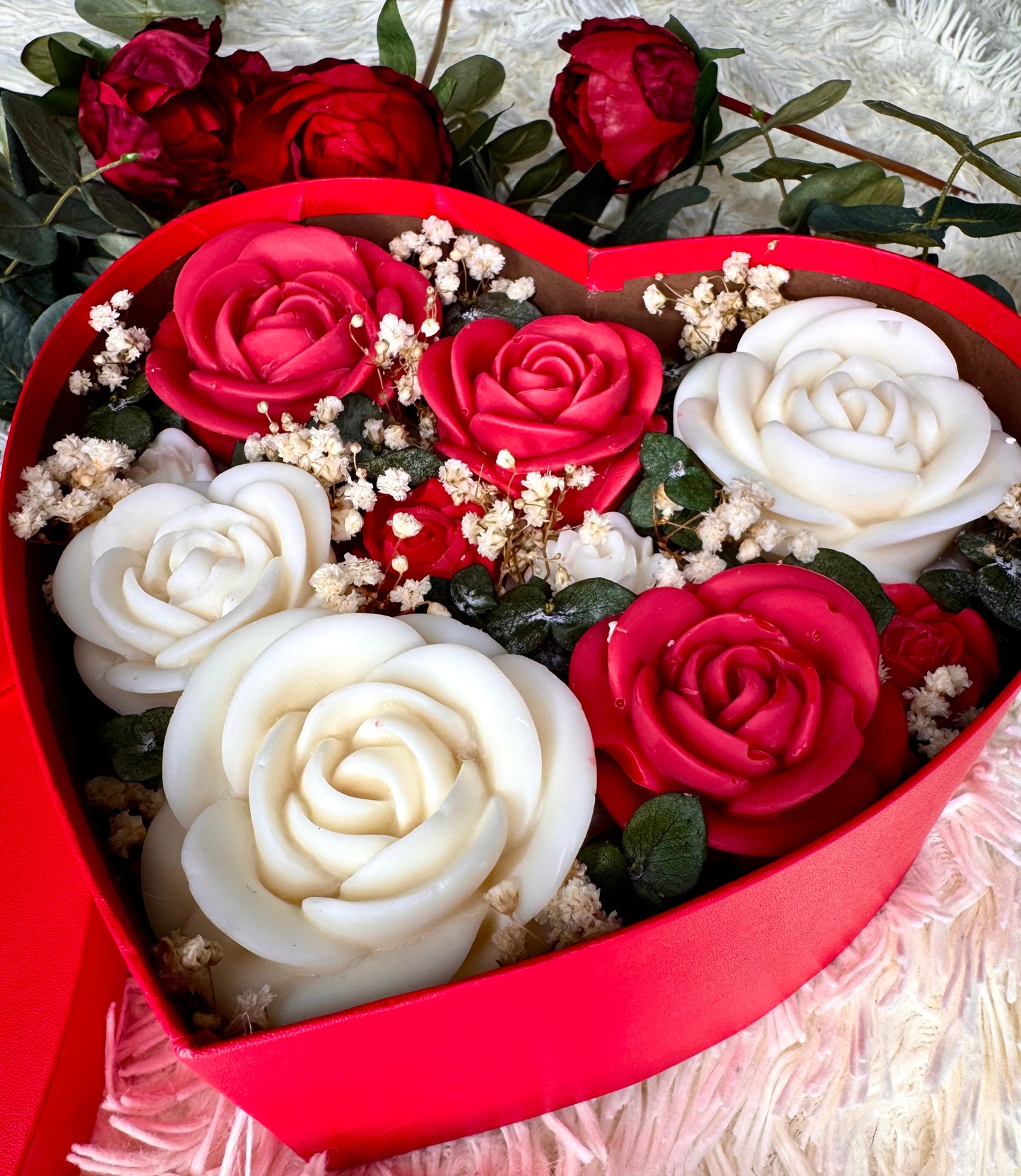 Bouquet de flores de cera