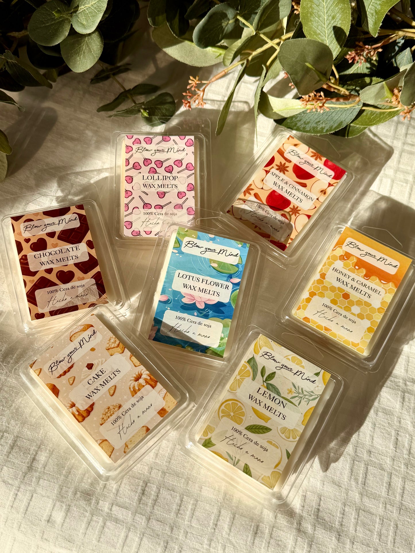 Pack wax melts GRANDES - Aromas especiales
